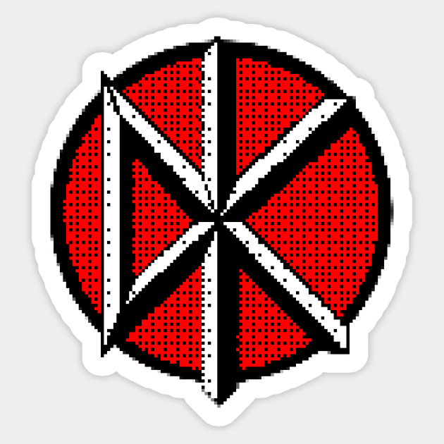 Dead pixel retro kennedys Sticker by Grimlord